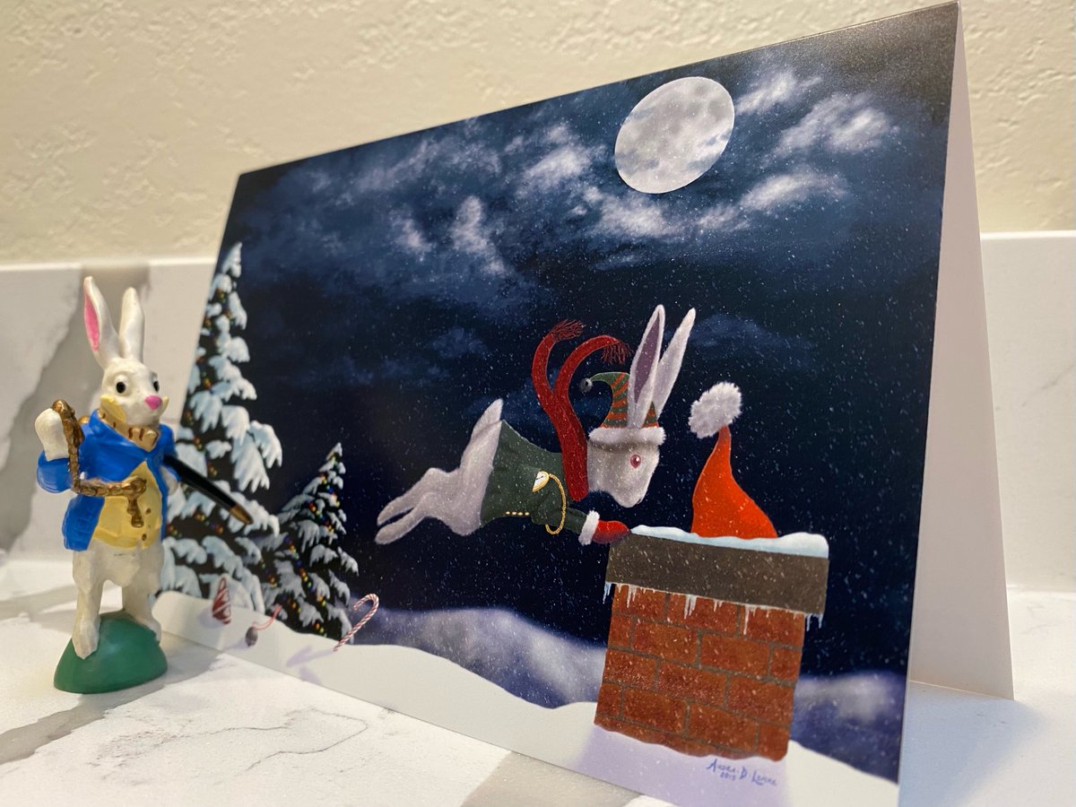I'm so happy that someone from Rhode Island decided to buy 60 of my White Rabbit Christmas cards on 
<a href="/gcuniverse/">GreetingCardUniverse</a> . It's a quirky one, but it's just the right one for some folks! #aliceinwonderland #Christmasgifts 
greetingcarduniverse.com/holiday-cards/…