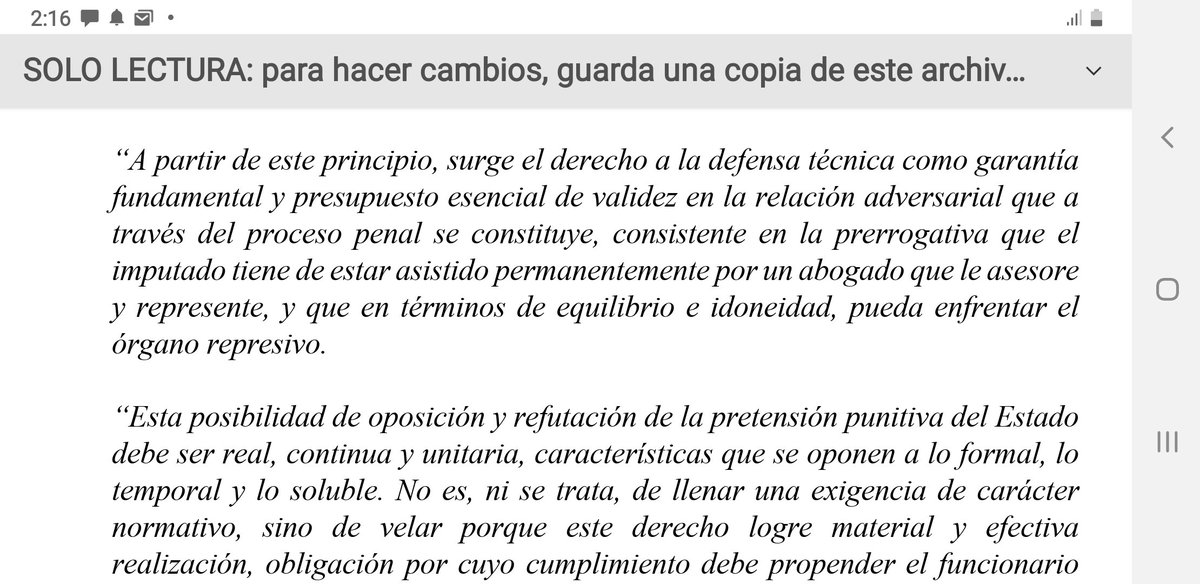 luismedina58h's tweet photo. @CConstitucional Sent. C-152/2004 (foto 1) establese "como garantía fundamental y PRESUPEUESTO ESCENCIAL DE VALIDEZ" de una dileigencia penal, la presencia de la #DefensaTécnica, ésta NO estubo presente en la conclusión del juicio arts 407 y 408 ley 600/2000 q disparate #Nulidad https://t.co/z7uwT76I9k