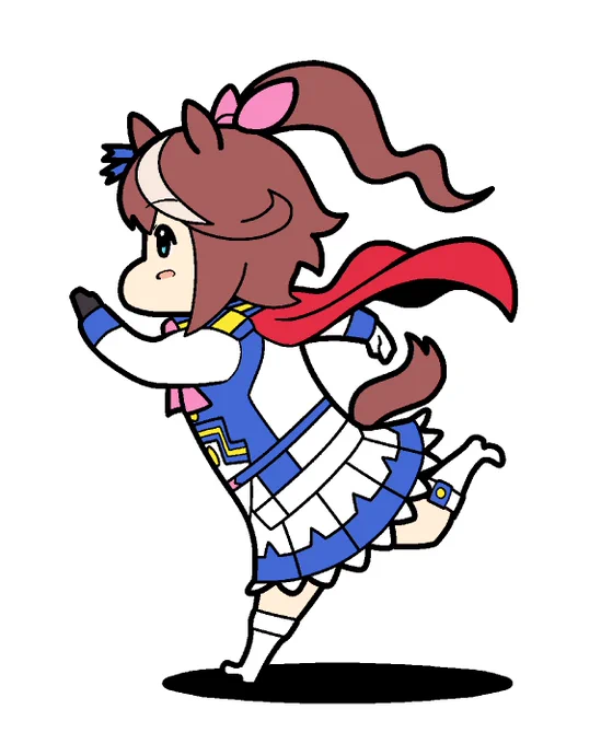 #ウマ娘  冬コミ新刊表紙のテイオー、マックイーン、ダスカ、ウオッカの単体絵 