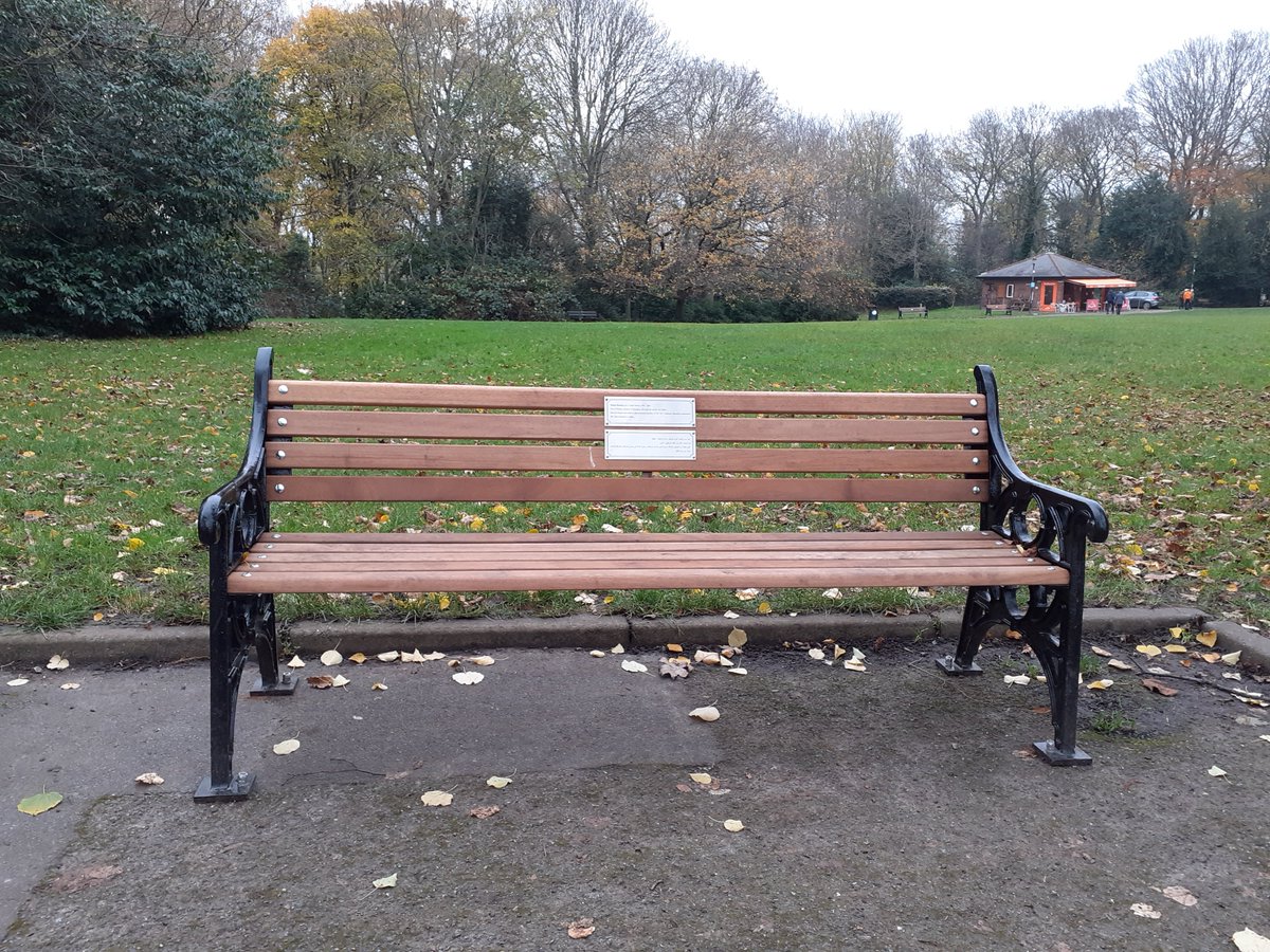 LucyNabijou's tweet photo. Commemorative bench for #SharifBarko finally in place. Been a long wait to claim a public space to remember this remarkable person, his unwavering fight for rights of ppl of Darfur + Sudan, and for dignity + humanity of migrants and struggling ppl everywhere. #ForeverLoved https://t.co/iTu0zZ4G7Z