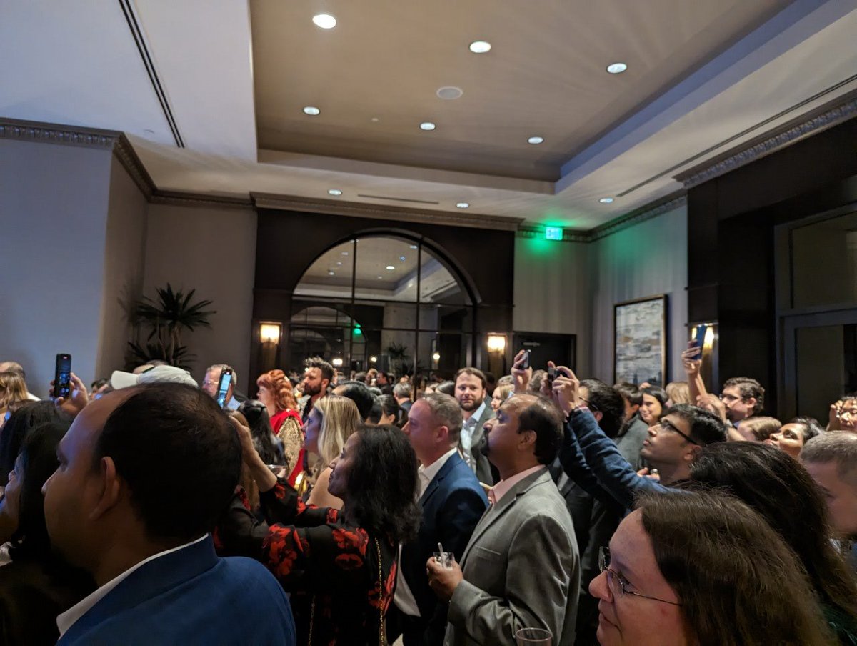 CPoonMDPhD's tweet photo. Immunology Holiday Party 2022. Working hard, and playing hard (so hard the dance floor broke someone's shoe!) 🥳🥳🥳 @swetha_anandhan @smherbrich @KristalGant5 @Ashwat7 @PamSharmaMDPhD https://t.co/cf0IQJnTiC