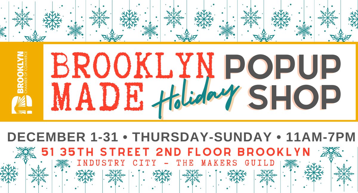 The <a href="/BrooklynChamber/">Brooklyn Chamber of Commerce</a> "Brooklyn Made" pop-up holiday shop at @industrycity is open! Great selection of Brookyn born and raised gifts. Check it.