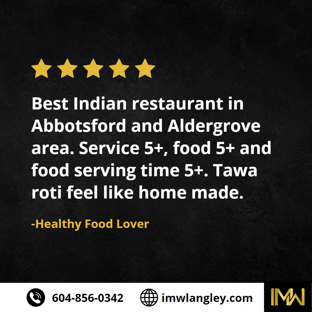 Thanks, Healthy Food Lover, for sharing your valuable feedback with us on Google My Business ❣️

#GoogleReviews #reviewsandrecommendations #guestfeedback #testimonial #indianrestaurant #aldergrovebc #indiansinlangley #vancityeats #langleyeats #langleyfoodie #vancouverfoodie