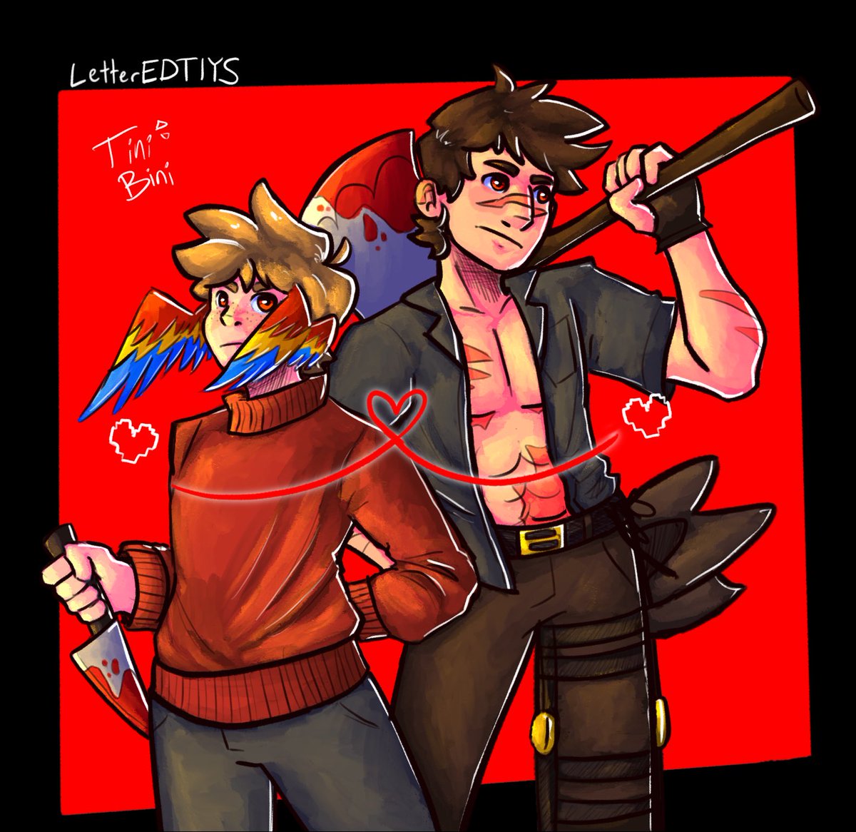 tinithebini's tweet photo. // blood weapons
I love a good DTIYS. This one was fun! I don’t really draw serious things a lot lol #LetterEDTIYS https://t.co/zjwoECdVhK
