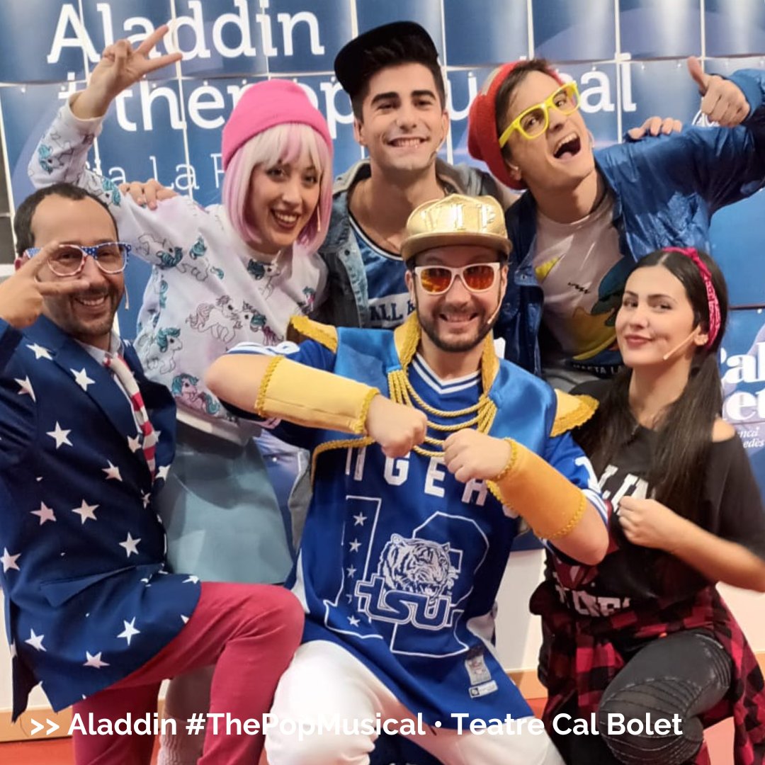 espectaclesvila's tweet photo. El ritme d'Aladdin #ThePopMusical ha fet vibrar les parets de Cal Bolet. 

Aquest diumenge al matí, nombroses famílies han pogut gaudir d'aquest espectacle musical que ha exhaurit gairebé les localitats!

#espectaclesvila 

@xarxavilafranca @LaRodaProds @VilafrancaAj https://t.co/abQ2riXDai