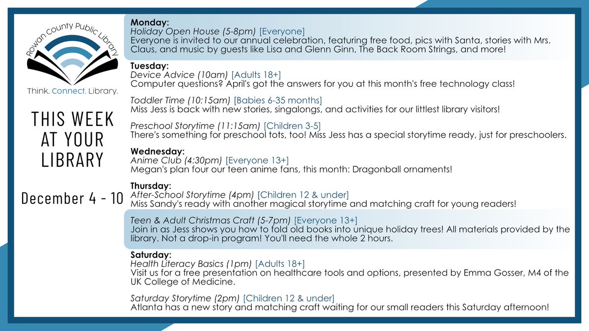 Rowan County Public Library (@rowanpubliclib) on Twitter photo 