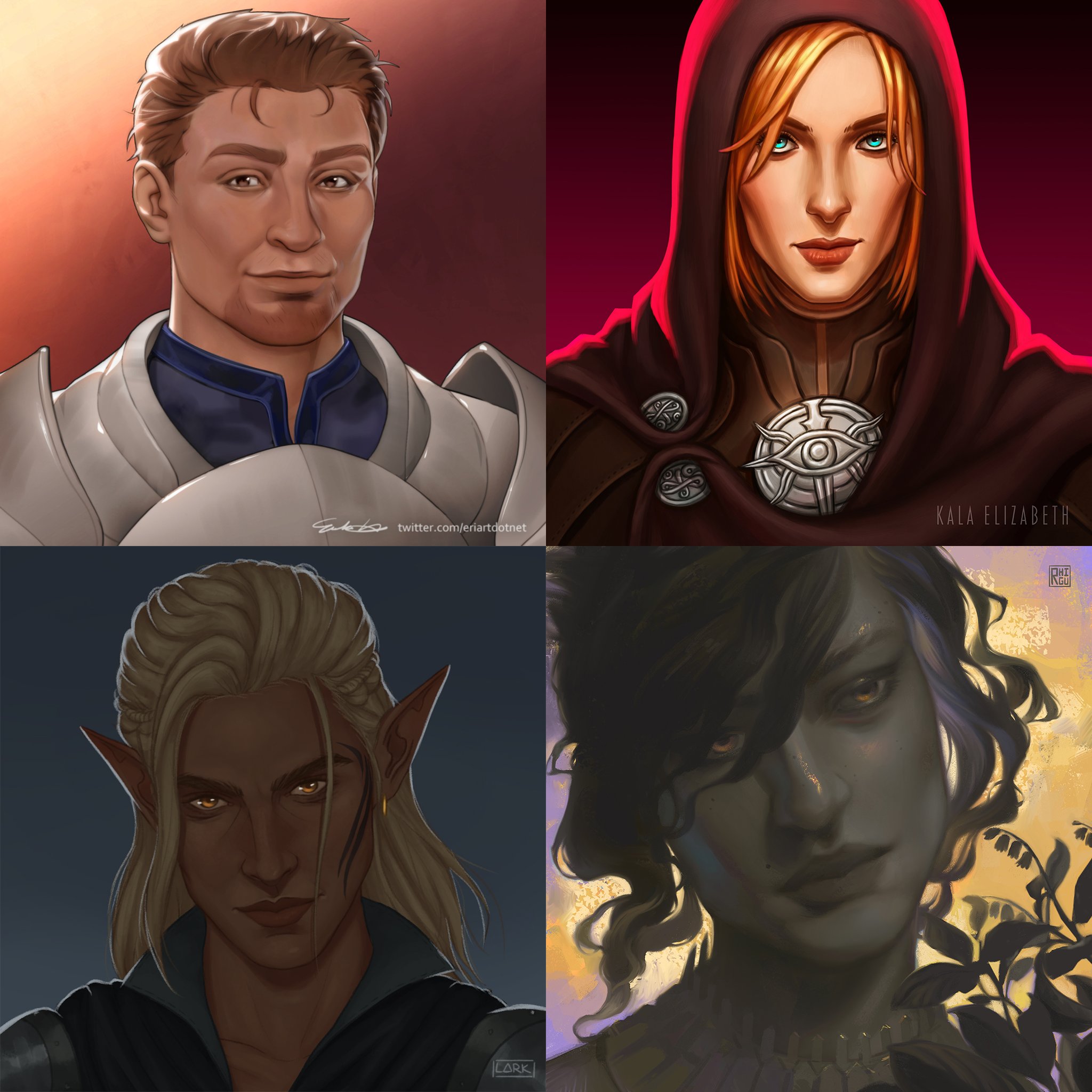 Dragon Age: Origins Morrigan, Alistair, Leliana and Zevran