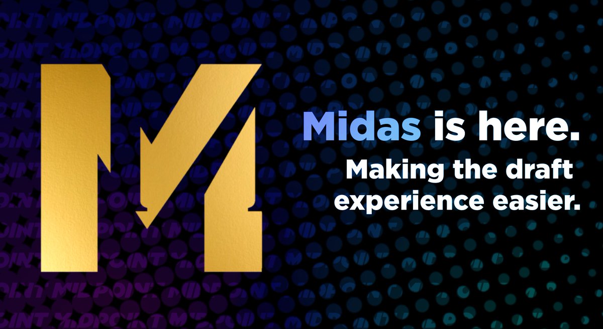 Midpoint_SPL's tweet photo. Midas. Is. HERE.

Our brand new draft bot, Midas, has arrived! 

He's here to make the draft experience easier, through having player profiles, randomised maps and draft percentages all in one place!

Create your profile with Midas to help kick-start your Open Drafts campaign. https://t.co/eUwsuDCch2