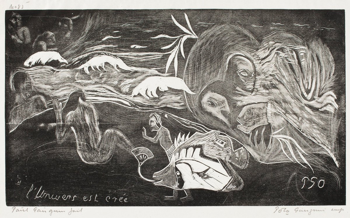 artistgauguin's tweet photo. Paul Gauguin, Lunivers est cree #artmuseum #finngallery https://t.co/YsW2MeDj6S https://t.co/MHrO3D6kZd