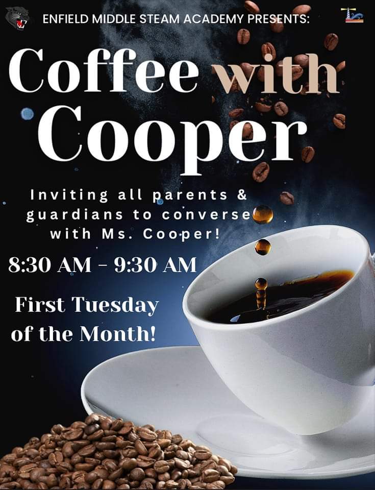 EnfieldSteam's tweet photo. Calling all parents, guardians, and friends to come out every first Tuesday,  for "Coffee with Cooper". See you this Tuesday morning at 8:30 am. @HalifaxRise https://t.co/jJQNZJCvB3
