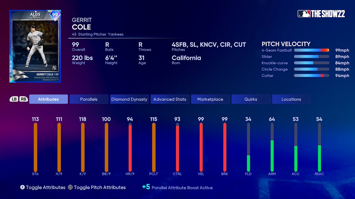 Number 545 is Gerrit Cole! #MLBTheShow22 https://t.co/A4pcVFQG0e