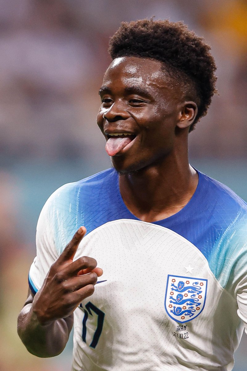 Bukayo Saka is the first Arsenal player to score a goal in a men's major tournament knockout stage game for England. Lil Chilli on the big stage. 🌶 #FIFAWorldCup