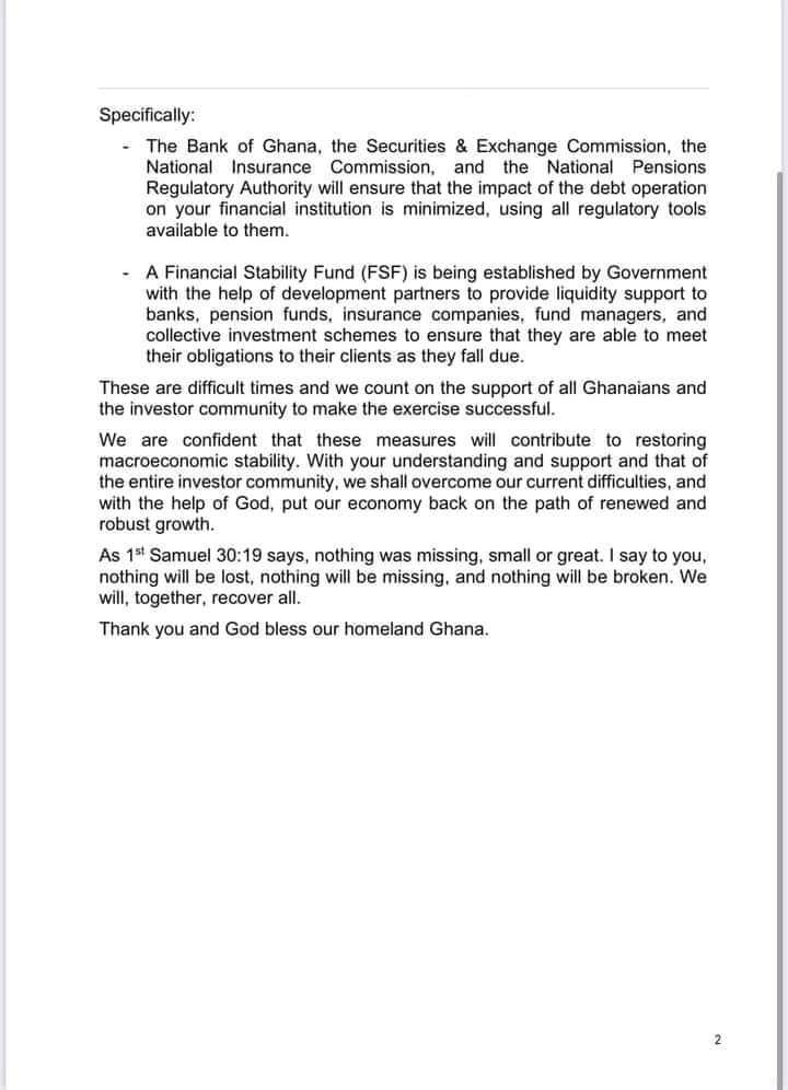 There shall be no haircut and that means your principal will not be affected by any debt operation. #JoySMS #tv3newday #CitiNewsroom #3NewsGH #GMG
