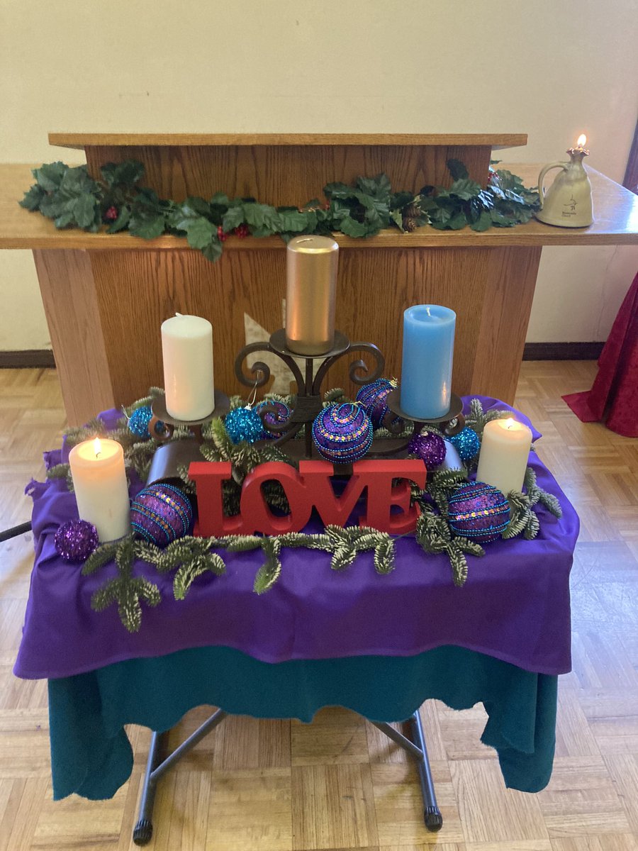 Our advent alter this morning