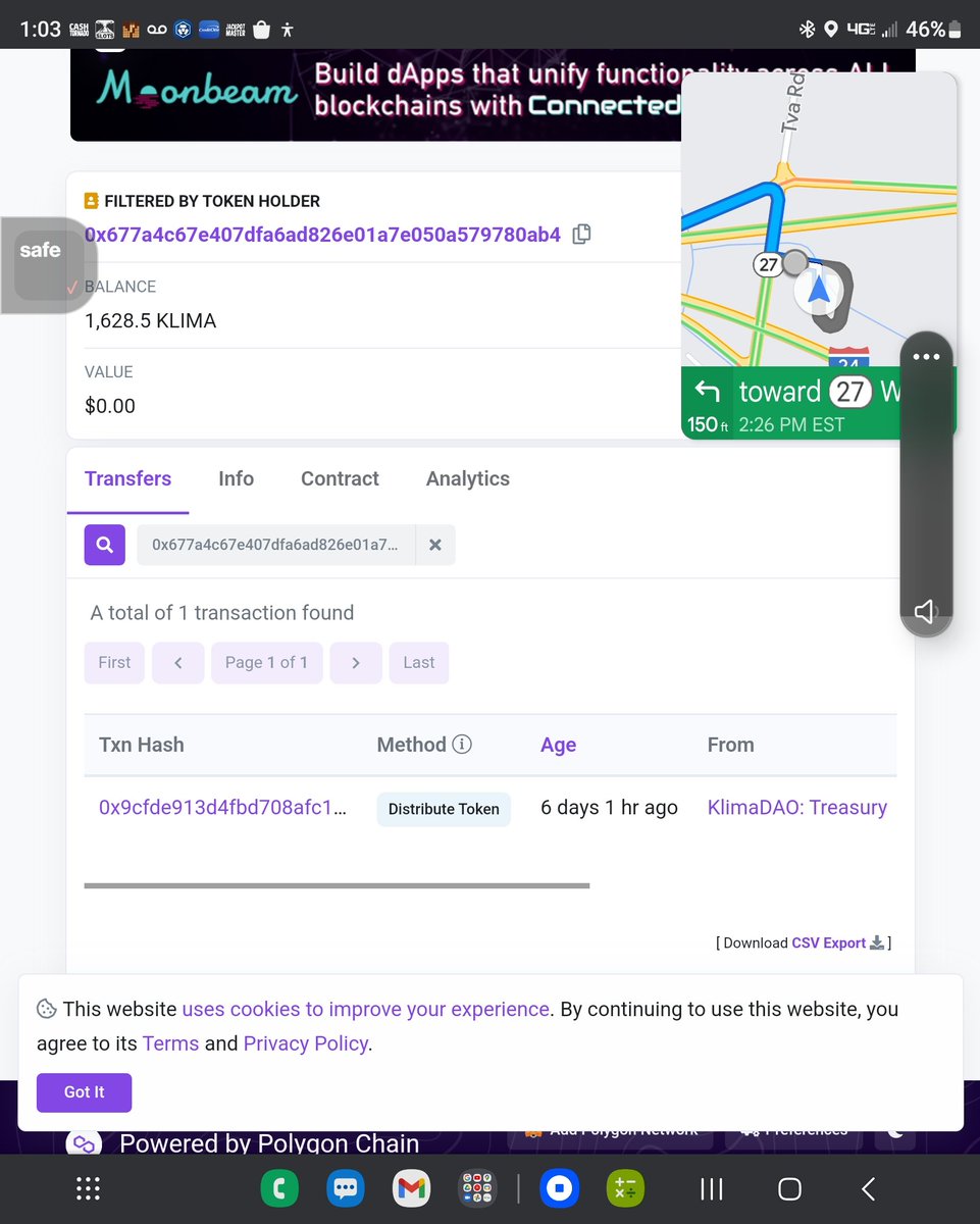 _Sherilyn__'s tweet image. Anyone else receive a Klima-DAO airdrop? Pretty spendy drop.