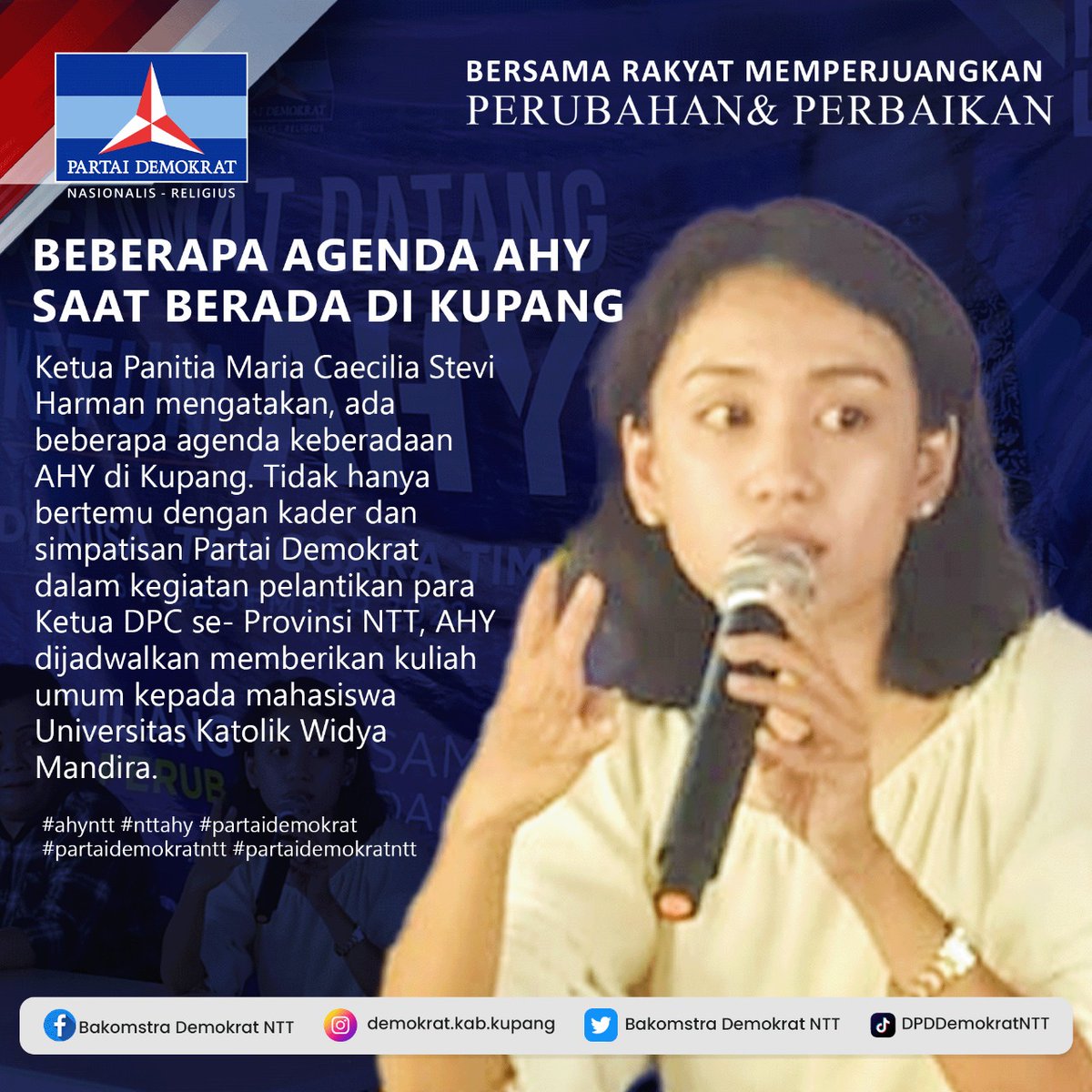 DemokratNtt's tweet photo. Rapat persiapan kedatangan AHY yang dipimpin oleh Ketua Panitia dr. Stevi Harman dan didampingi Ketua DPD PD NTT Leonardus Lelo bertempat di Kantor DPD PD NTT, Kamis 1 Desember 2022.
#AHYNTT #NTTAHY #PartaiDemokrat #DPDPartaiDemokratNTT #BakomstraDemokratNTT https://t.co/Z4iyKJnLUE