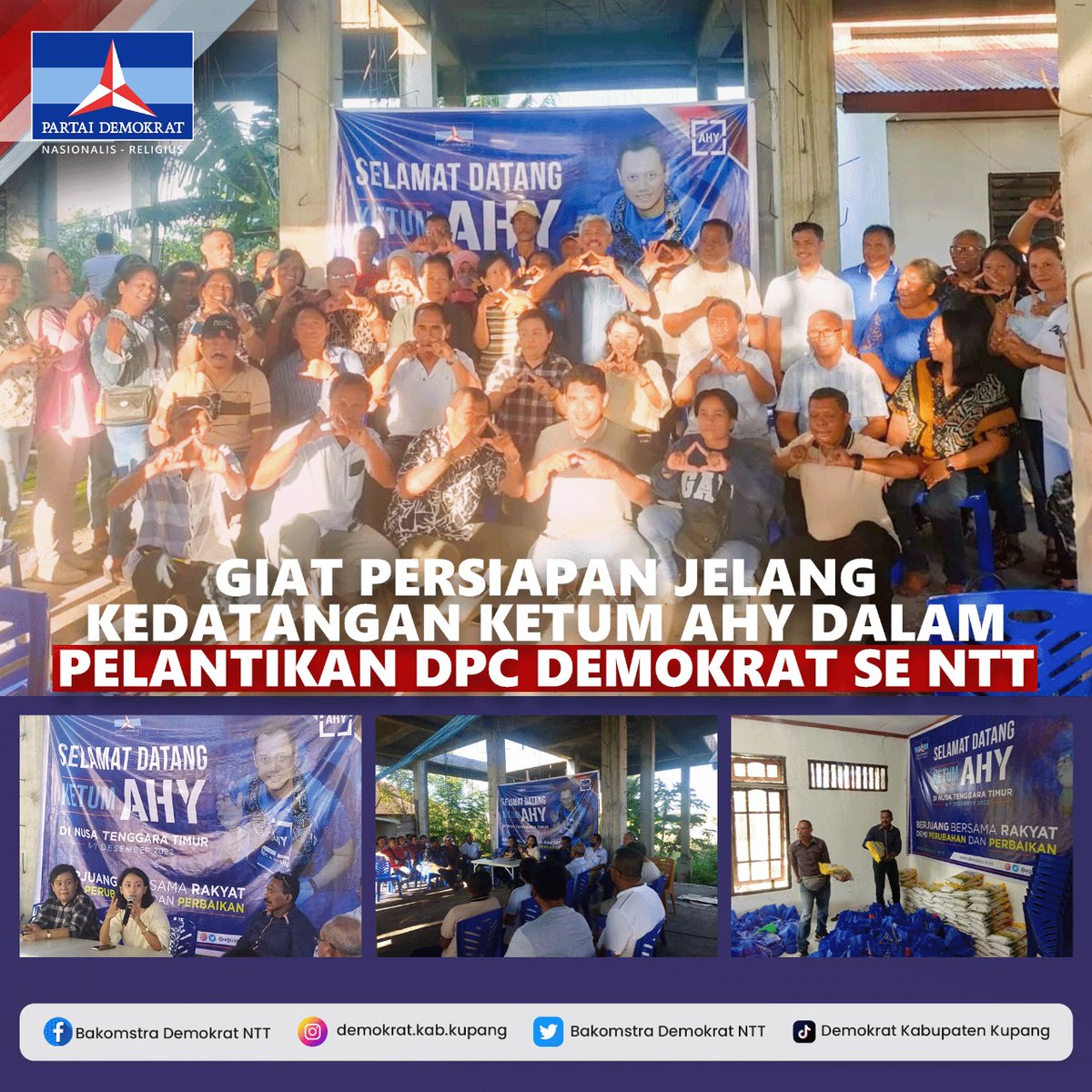 DemokratNtt's tweet photo. Rapat persiapan kedatangan AHY yang dipimpin oleh Ketua Panitia dr. Stevi Harman dan didampingi Ketua DPD PD NTT Leonardus Lelo bertempat di Kantor DPD PD NTT, Kamis 1 Desember 2022.
#AHYNTT #NTTAHY #PartaiDemokrat #DPDPartaiDemokratNTT #BakomstraDemokratNTT https://t.co/Z4iyKJnLUE