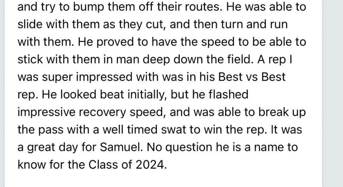 ForwardAthletes's tweet image. Had the opportunity to work with @samueljamesWi over Thanksgiving Break, a week later he goes out and wins MVP at the @PrepRedzoneIL Camp! Proud of you Soulja 💪🏾⚡️ We back in the lab soon 🤫 #TrainToExcel #BecomeElite
