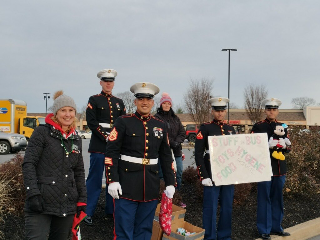 Another successful “Stuff the Bus” weekend. Huge thanks to the Marine Corps volunteers that joined our team!