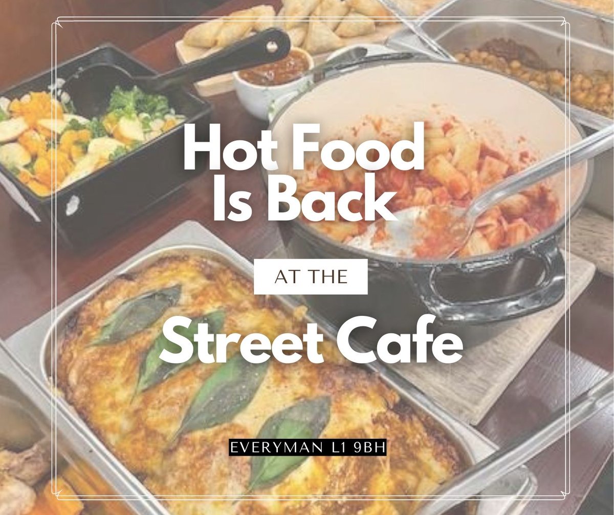 As the panto season starts, we’re bringing hot food back to @LivEveryPlay! Various choices at an affordable price. We are here for every man. Please stop by our cafe and give us a try 💖#everymanpanto #HopeStHolidays