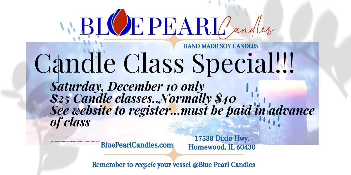 Blue Pearl Candles (@bluepearlcandle) on Twitter photo 