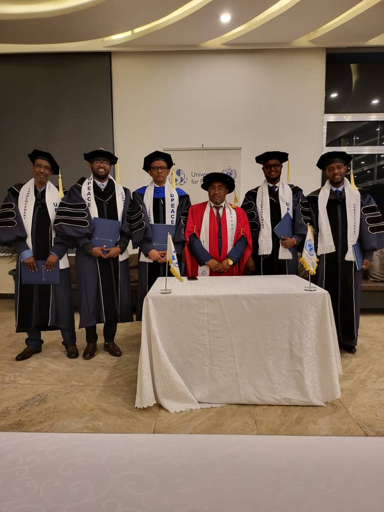 MohamedBarawani's tweet photo. It was a historic and great time that I was among the first batch of the UPEACE PhD. Africa program.

I would like to thank UPEACE Director for Africa Dr. Samuel, and other professors who participated in this long journey of study. Proud of a number of my colleagues here. https://t.co/KoRiIK3pQ1
