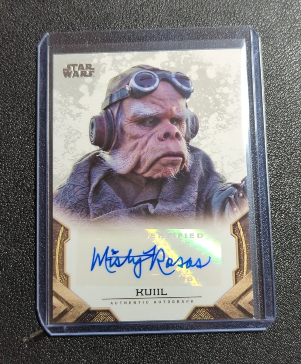 crackthepacks's tweet photo. Mandalorian Fans will like this one.
Misty Rosas as Kuill Auto
$10
#ctpcards https://t.co/9oE16WZGau