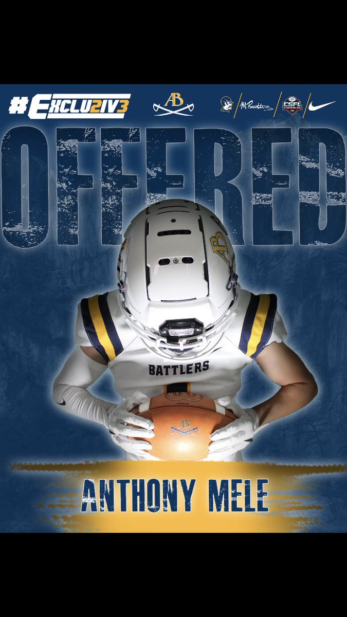 Anthony_Mele30's tweet photo. Blessed to receive an offer to play sprint football at Alderson Broaddus. @CoachPerotti https://t.co/2Vh1rONCUQ