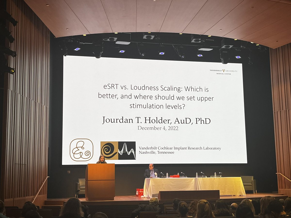 Katelyn Berg (@katelynaberg) on Twitter photo Dr. <a href="/jourdanholder/">Jourdan Holder</a> discussing the importance of using esrts to program #cochlearimplants at the <a href="/nyulangone/">NYU Langone Health</a> CI conference! @VBWC_CI_LAB Dr. <a href="/jourdanholder/">Jourdan Holder</a> discussing the importance of using esrts to program #cochlearimplants at the <a href="/nyulangone/">NYU Langone Health</a> CI conference! @VBWC_CI_LAB