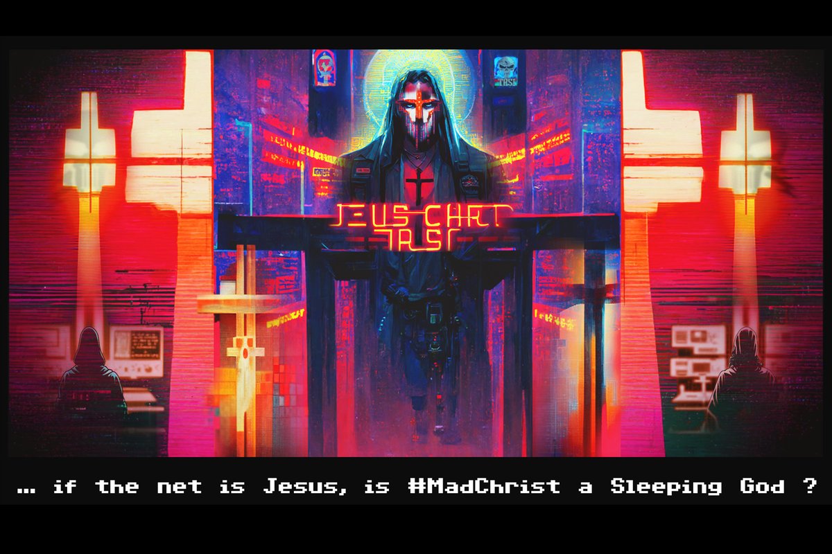 The #HolidaySeason is good for a #Thought : This #TRSI 2022 #Christmas edition might as well be my last #Digital #Graphic #Artwork . But, did we #Create a #Virtual #Religion with more #Believers , than #Educated #Users , which has more #Power over us, than the other way around?