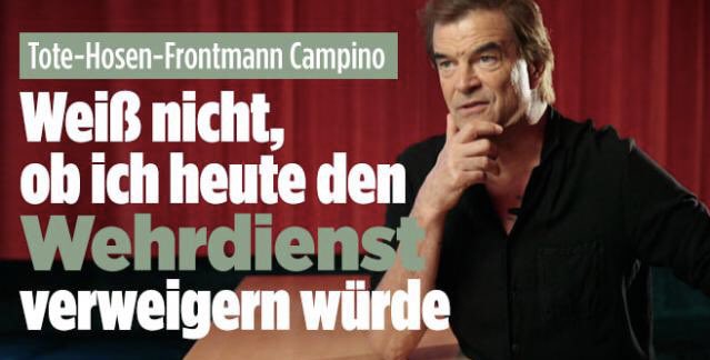 Wir haben schon Ende der 1980er immer stark vermutet, dass Campino nur ein heuchlerisches Poser-Arschloch ist. 😂