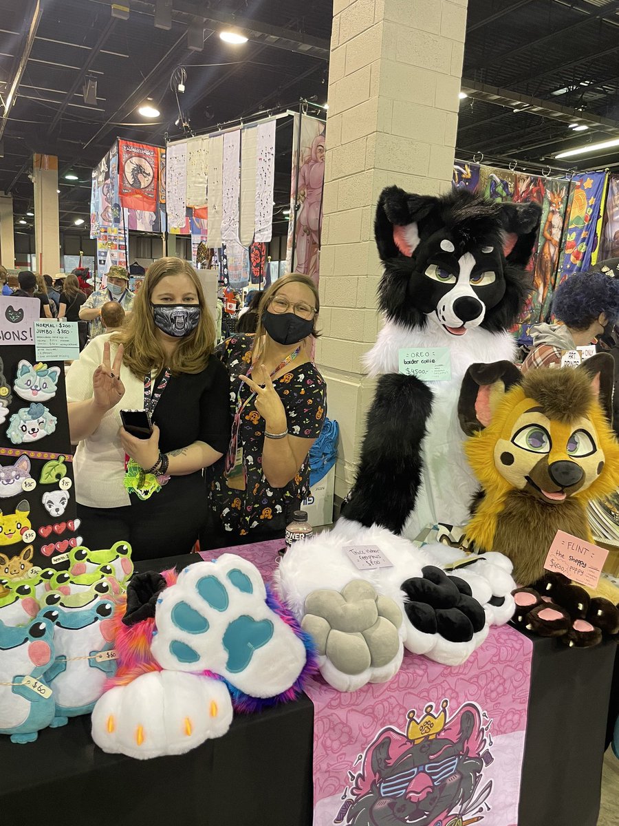FurryFursuit_M's tweet photo. I want to thank everyone from the bottom of my heart for the amazing dealers den experience! I packed up a bit early due to a headache but it was wonderful! I can’t wait to deal again at MFF ❤️😭 https://t.co/gh5pmm80ZN