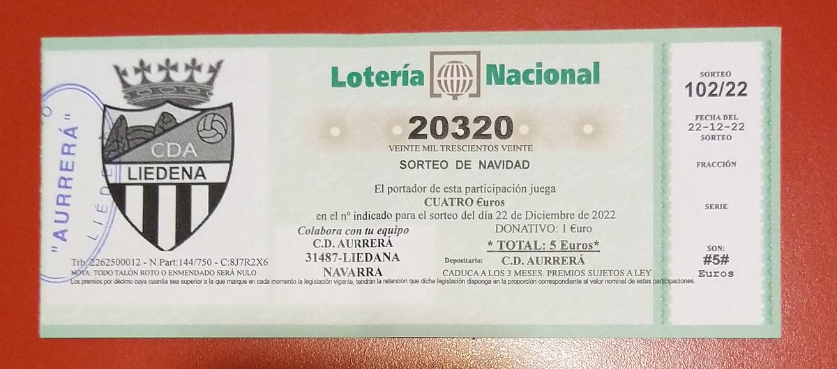 Ya solamente nos quedan 66 participaciones del número de la Lotería de Navidad. Aún no tienes el tuyo?? Y si toca??