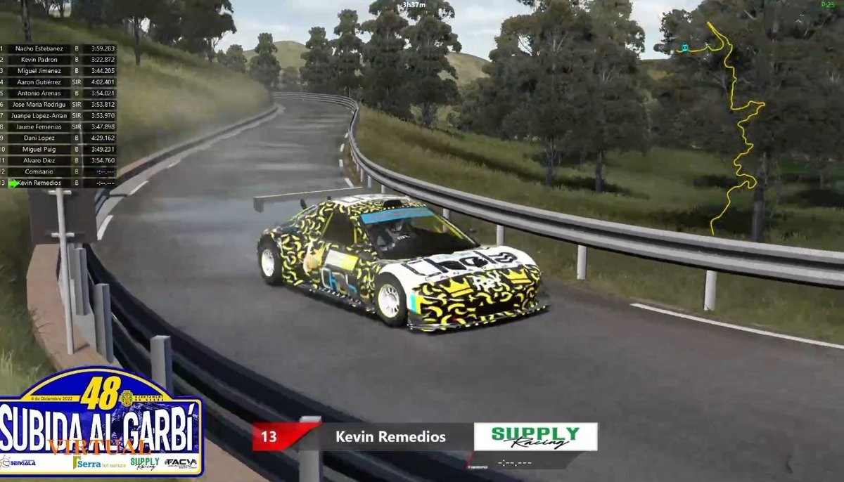 Subida el Garbi <a href="/Supplyracing/">Supply Racing</a> última subida del campeonato valenciano de montaña. El Team 
<a href="/full_chola/">FULL CHOLA 🇮🇨 CANARIAS 🚀</a> hizo un buen papel 🇮🇨🇮🇨👑🔥🍌
<a href="/KevinRemedios4/">Kevin Remedios</a> 🥇 silver
@ToJosito 🥈silver
Josué Pérez P5 silver
<a href="/Samuelcach83/">Samuel Rodríguez Almeida</a> 🥇 Subaru R4