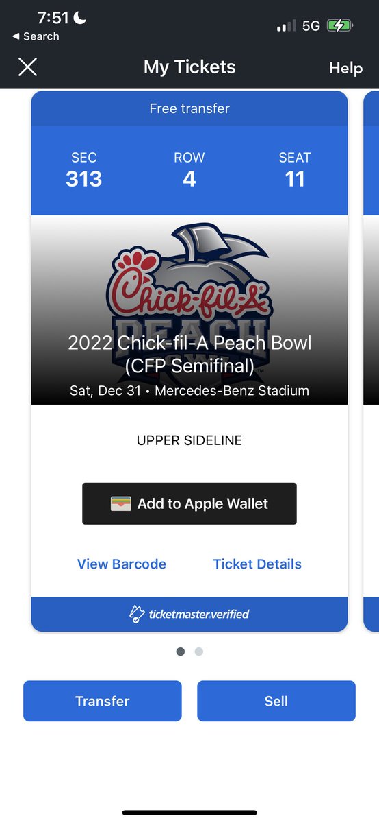 jackbevill's tweet photo. All, I jumped the gun and bought tickets to both playoff sites in hopes that UT would make it to one of them.  

I now have 2 tickets to sell to both games. If you know a Georgia, Ohio State, TCU, or Michigan fan who may be interested, please send them my way! Thanks in advance. https://t.co/iNqwCgL51X