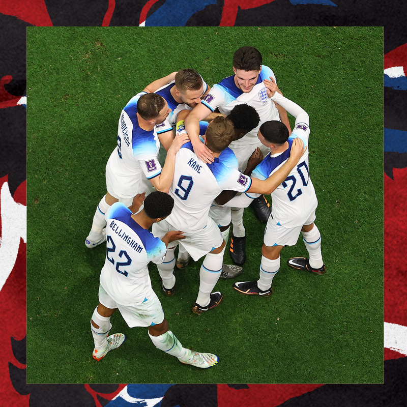 England's tweet photo. Through to the quarter-finals: TOGETHER! 🏴󠁧󠁢󠁥󠁮󠁧󠁿