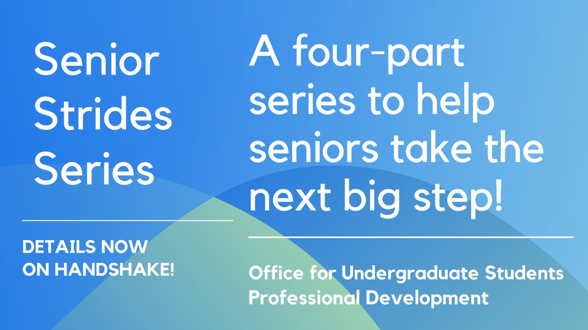 KateSzumanski's tweet photo. Seniors @NovaOUS and @BridgeSociety: Take the next big steps in your career and professional development, and let us help you on your journey! #Jobs #Careers #CareerDevelopment #OUSWorks https://t.co/wjla6q6zaZ