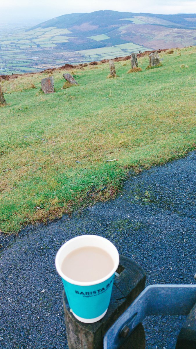Beautiful cup of tea after quick hike on Mount Leinster today. An all-day Sunday service #carlow #Ireland