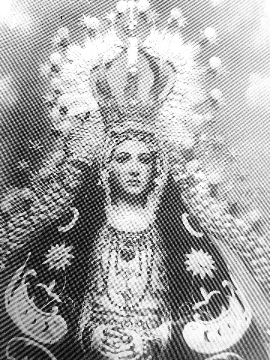 Fotografía de Ntra. Sra. de la Concepción, destruida en los sucesos de 1931. #CofradiasMLG