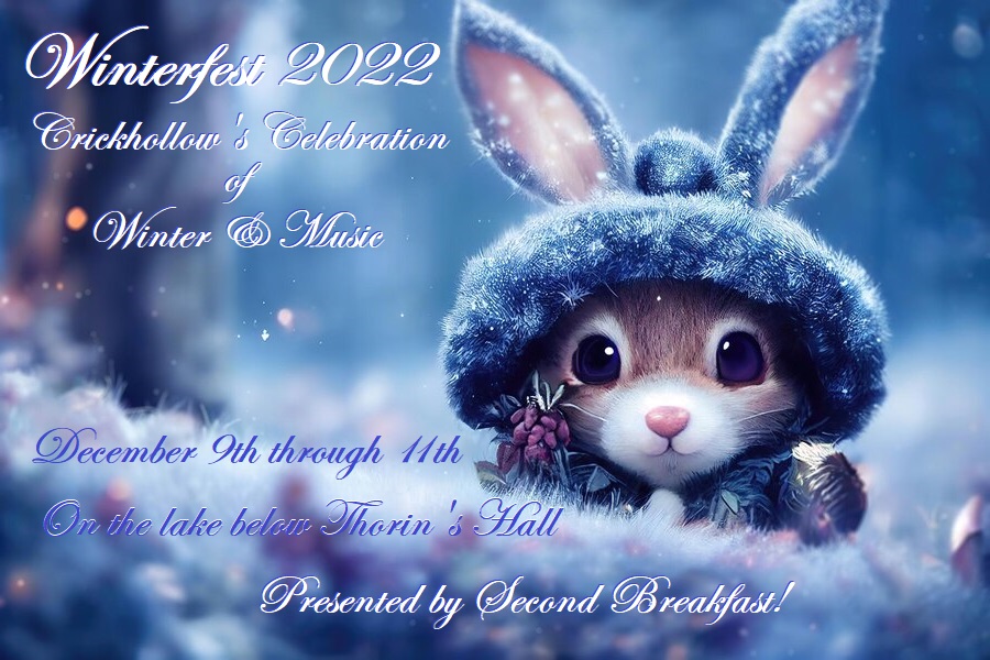 lotro's tweet photo. Winterfest takes place on Crickhollow later this week! Read more about this player-run concert event in the LOTRO Forums: https://t.co/JZT4prM3qO #LOTRO https://t.co/qTp9lqXrtP