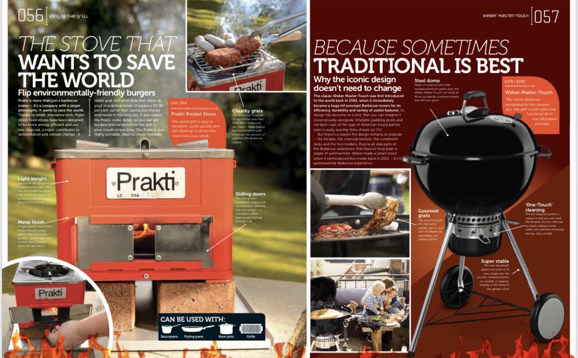 Can I order one ? Yes you can ! The perfect present for the food lover this Christmas /as featured in BBQ Magazine #bbq #prakti #cook #instafood #foodstagram #livefirekitchen #bbqlife #grillin #rocketstove #foodlover