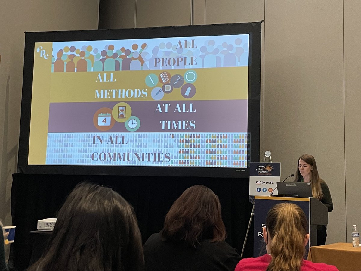 Rebecca Simmons, PhD presents on our statewide contraceptive access initiative, Family Planning Elevated. We’re still in the process of collecting post-intervention data &amp; conducting our evaluation, it was exciting to see Dr. Simmons give us a sneak peek #SFP2022 #ASCENTpresents