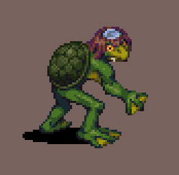 Kappa monster sprite for 'Ghost City' by <a href="/rpgcho3/">조삼/Cho3</a> #pixelart #픽셀아트 #ドット絵