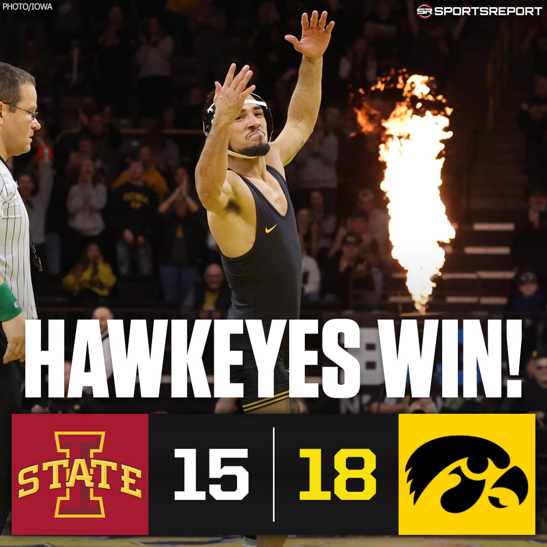 Iowa Hawkeyes on SR on Twitter "HAWKEYES WIN!!! Iowa Wrestling wins