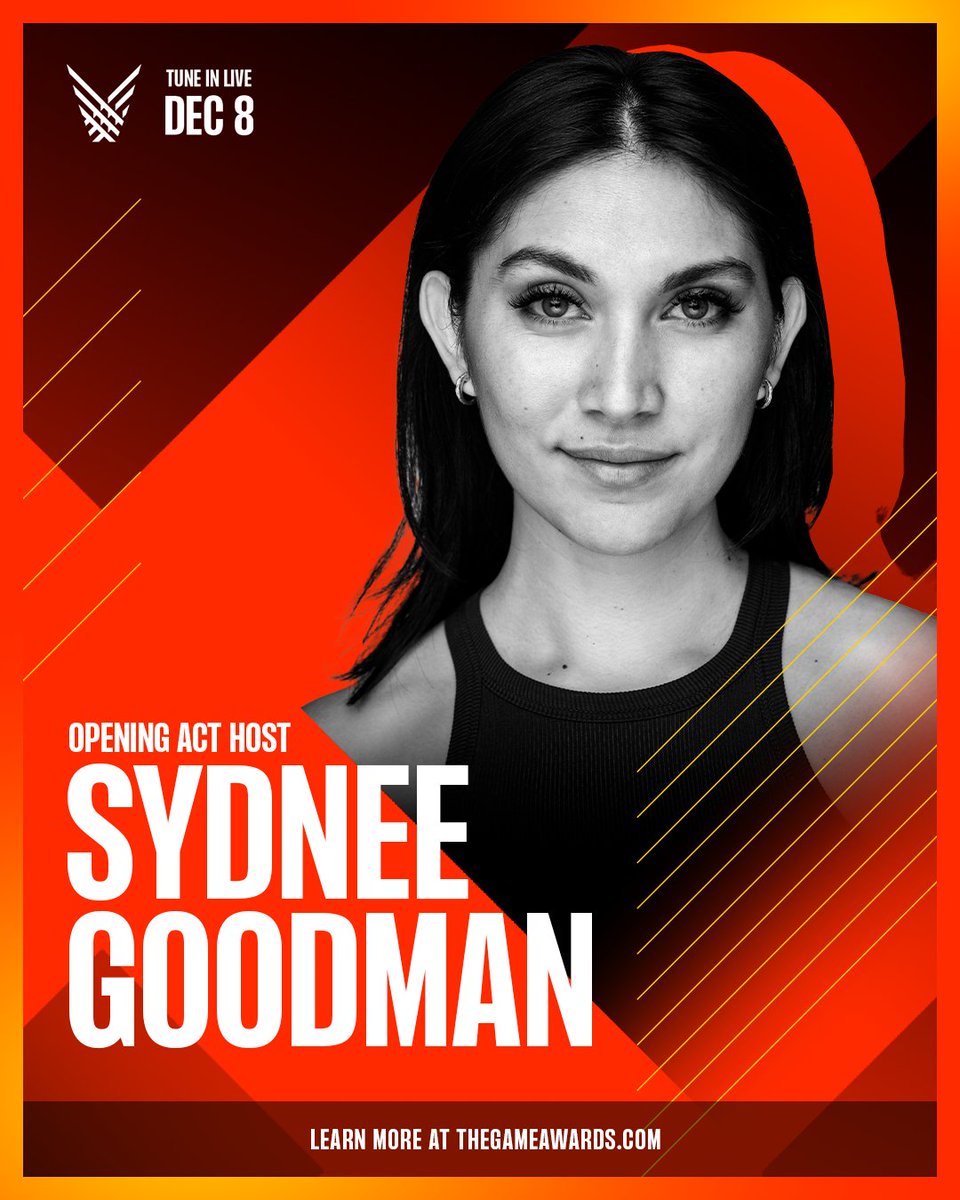 The Game Awards on X: Don't miss #TheGameAwards pre-show live on Thursday,  with your host @sydsogood - who returns to welcome you to a special night  to celebrate video games!  /