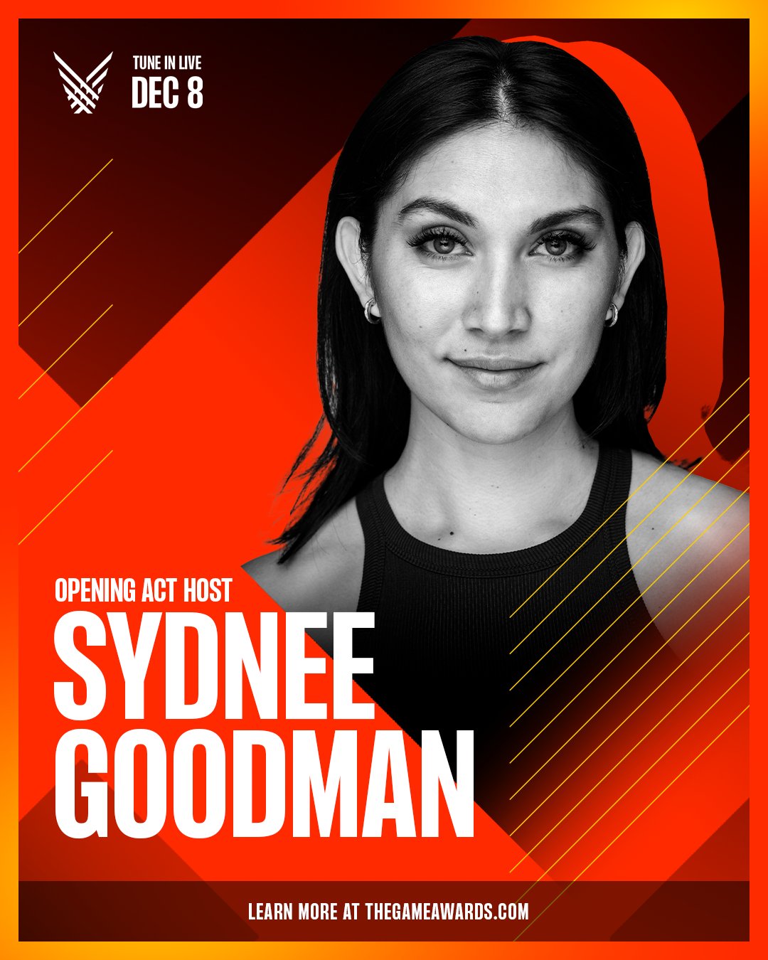 The Game Awards on X: It's official: Sydnee Goodman is back as your host  for #TheGameAwards live pre-show on Thursday. Sydnee will be revealing more  than 10 world premieres as we get