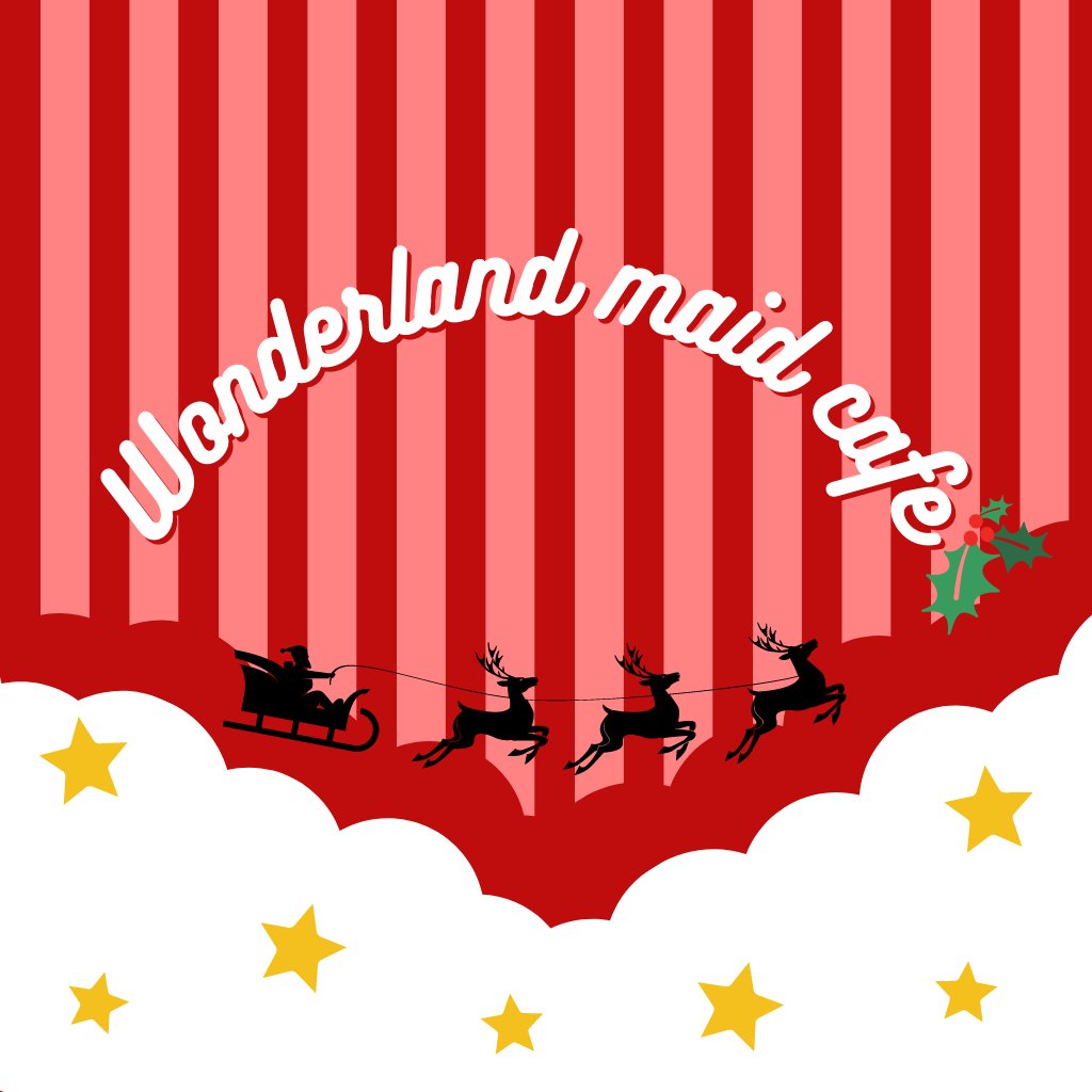 wmaidcafe's tweet photo. New holiday logo just dropped! https://t.co/UzseUIKt6Z