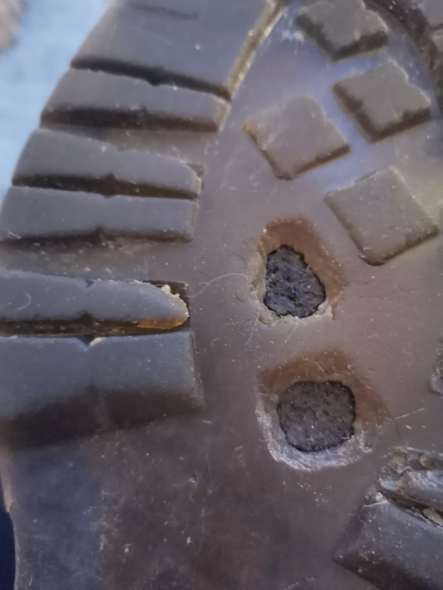 StarkieMark's tweet photo. @Screwfix
Hi I bought these Dr Marten boots in Aug 21 and am not happy with the way that the sole has gone
I've contacted @Dr Martens and they passed the buck back to you https://t.co/LTFUfZThn5