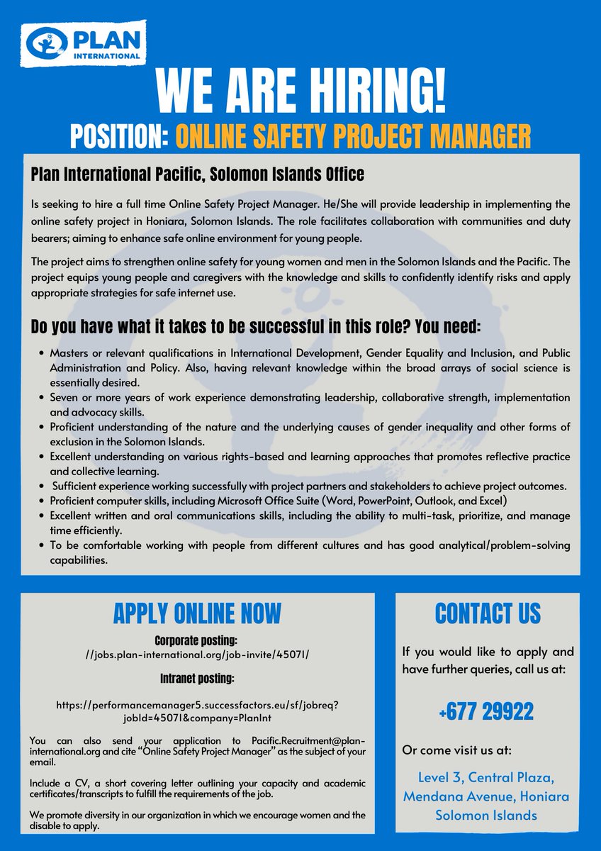 Plan International Pacific tweet media