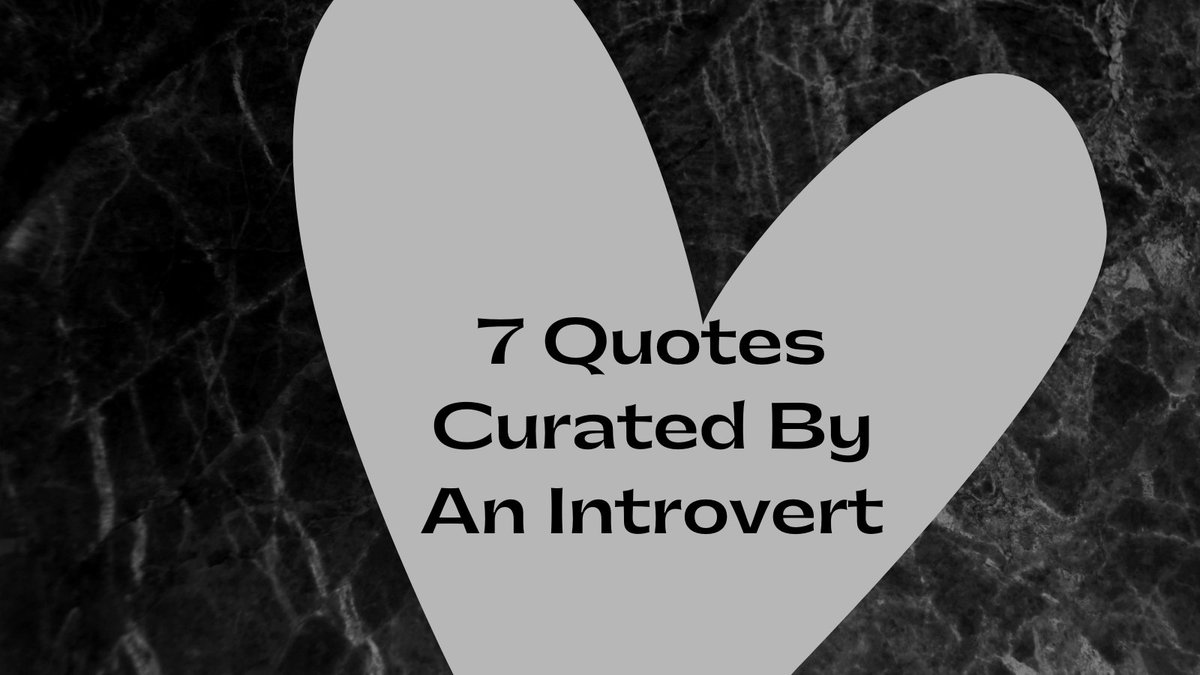 introvert_view's tweet image. I love quotes. They teach and inspire me so much. Check out my blog where I share some of my favorites!
Click this link to read: introvertview.com/7-quotes-curat…
#quotes #quoteoftheday #introvert